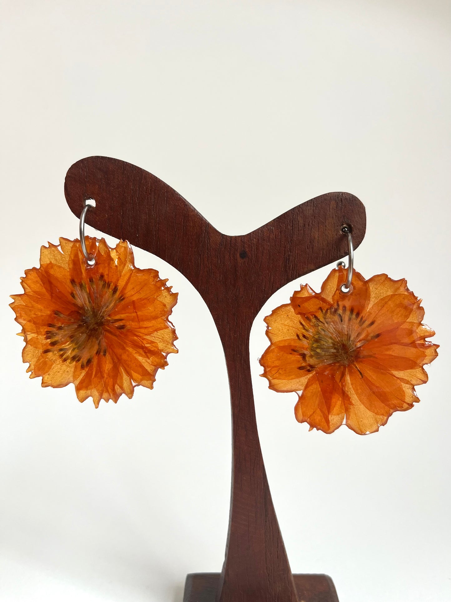 Cosmos naranja, pendientes