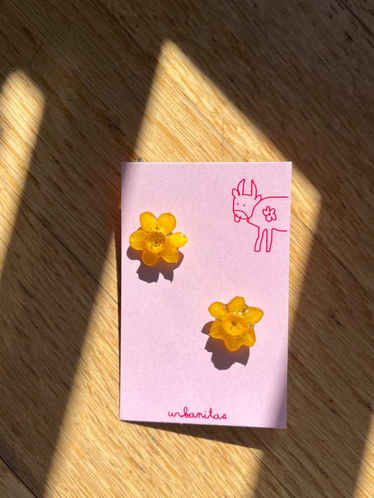 Narciso mini: pendientes de botón