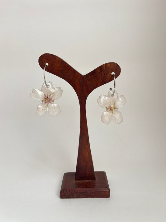Flor de almendro: pendientes