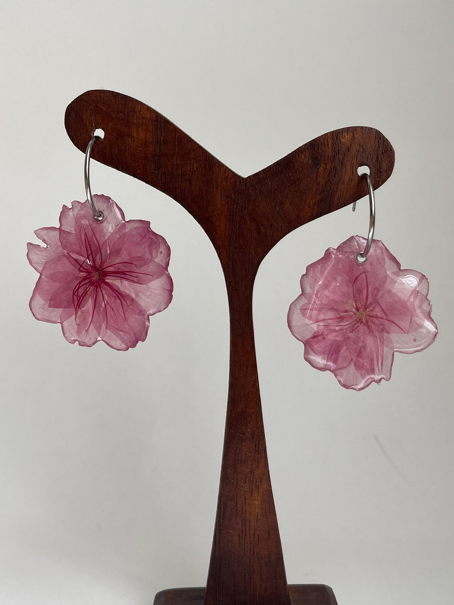 Flor de almendro, sakura: pendientes.
