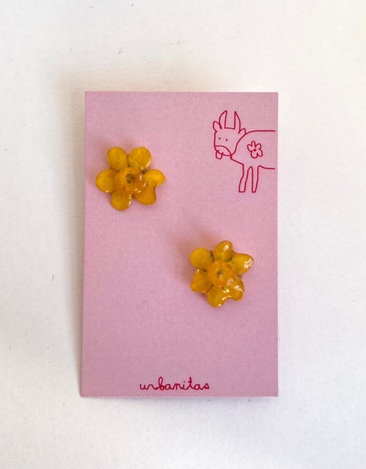 Narciso mini: pendientes de botón