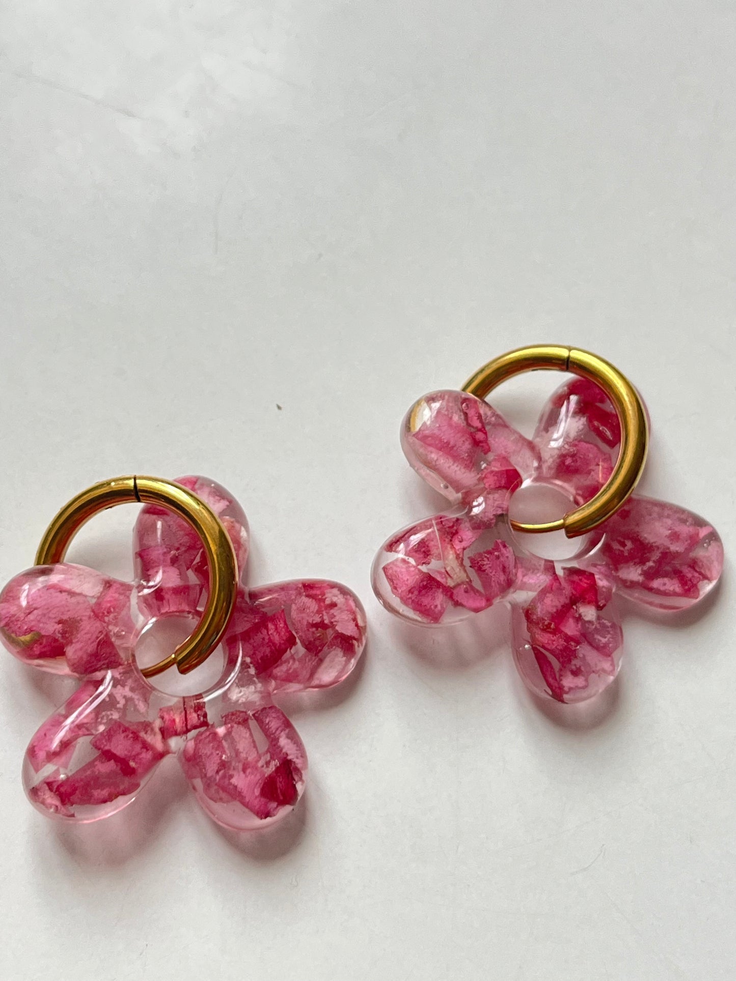 Reciclados rosa flor