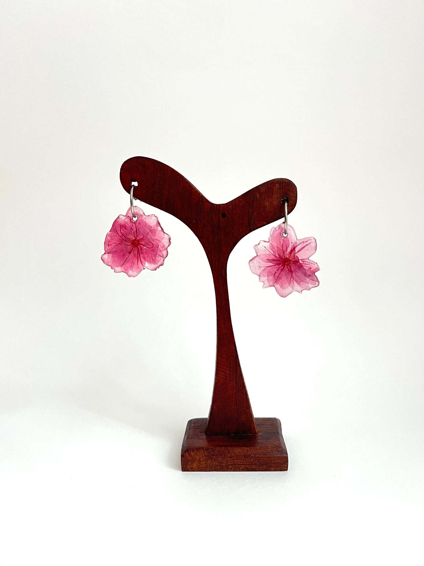 Flor de cerezo, pendientes.